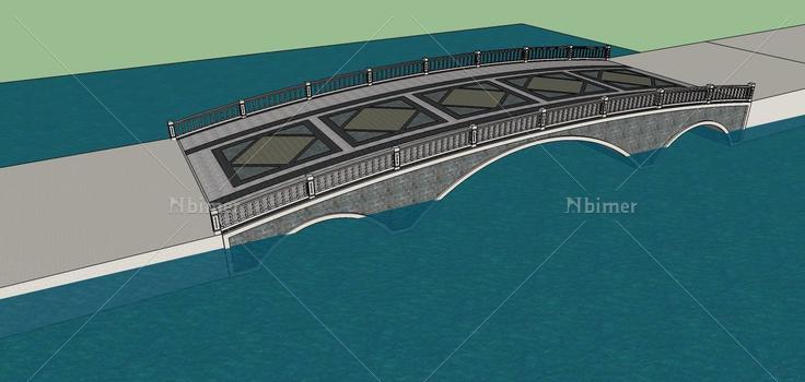 现代风格大桥(69983)su模型下载