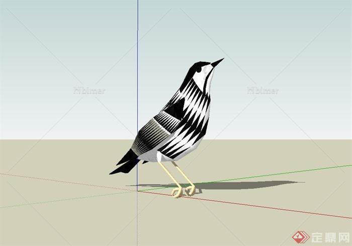 鸟类设计su模型