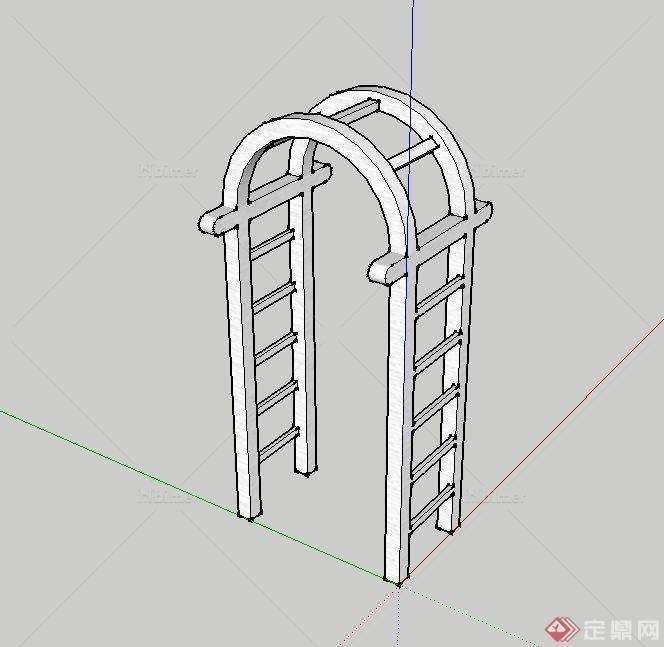 某护院护栏门设计SU模型