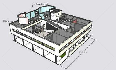 萨伏伊别墅-sketchup表现