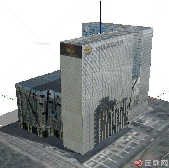 中国凤凰大厦建筑设计SU模型