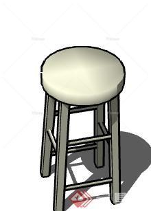 一个室内凳子设计的SU模型