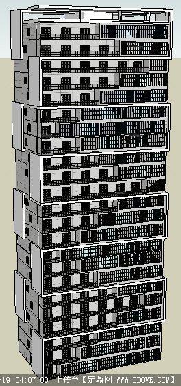 高层住宅SU模型