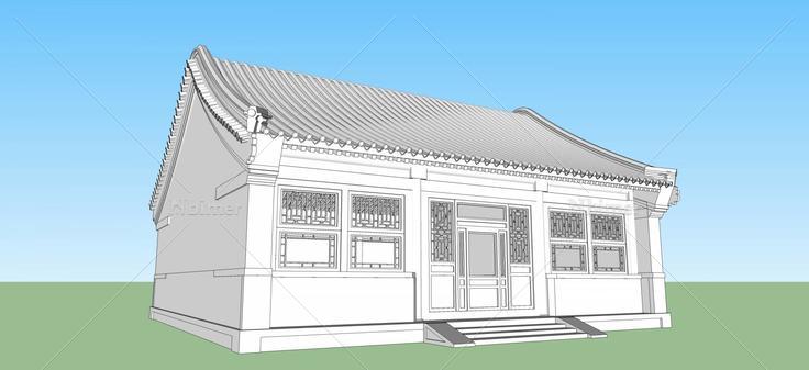 四合院厢房(43314)su模型下载