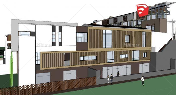 新中式别墅建筑设计方案带SketchUp模型下载分享