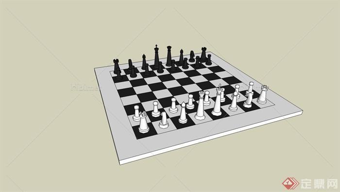 国际象棋设计su模型