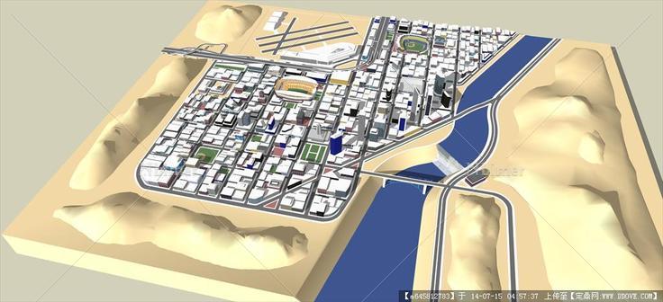 Sketch Up 精品模型---某城市规划设计模型