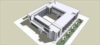 河北工业大学 行政楼建筑设计su模型