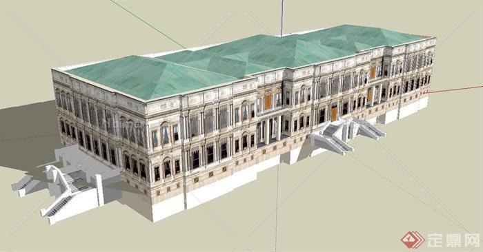 凯宾斯基伊斯坦布尔塞拉宫酒店建筑设计SU模型