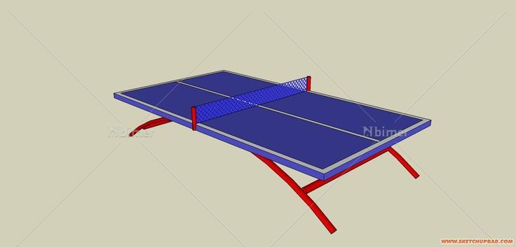 乒乓球台模型下载  欢迎下载