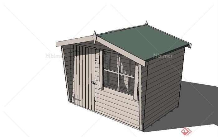 某花园棚建筑设计SU模型