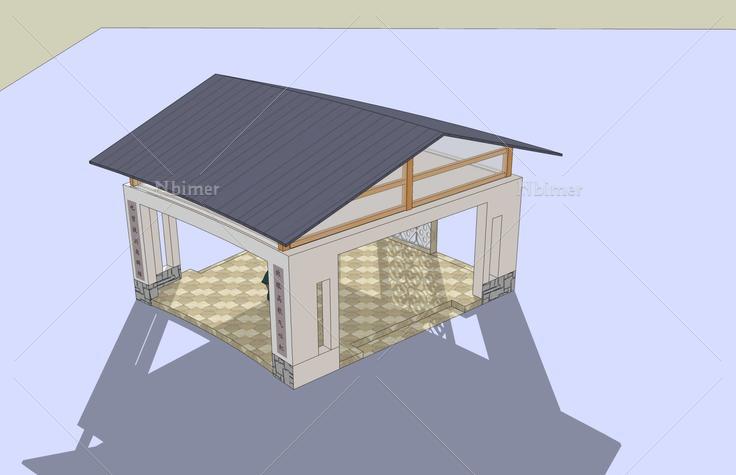 凉亭(43892)su模型下载