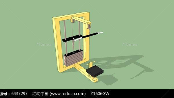 自重上肢推力器su模型