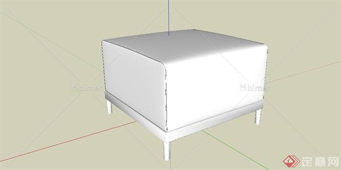 现代简约沙发坐凳设计SU模型[原创]