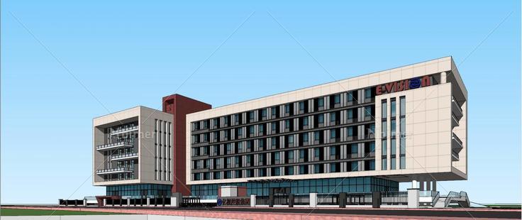 亿视控股集团 办公楼(172765)su模型下载