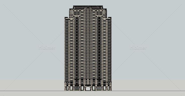 005欧式高层住宅(130539)su模型下载