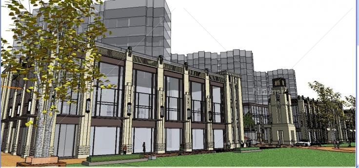 哈徳逊公馆建筑设计方案su模型