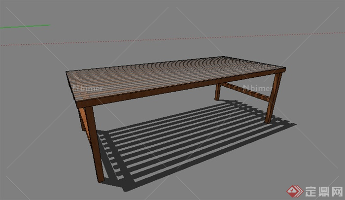 某园林景观室外坐凳设计SU模型素材11