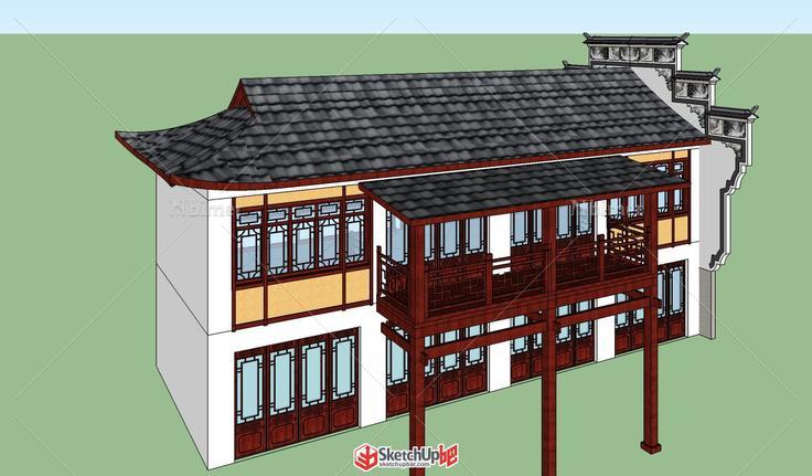 自己找的11个徽派建筑模型