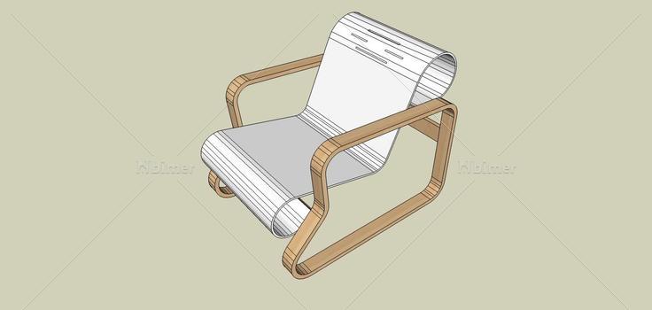室内家具-躺椅(81332)su模型下载