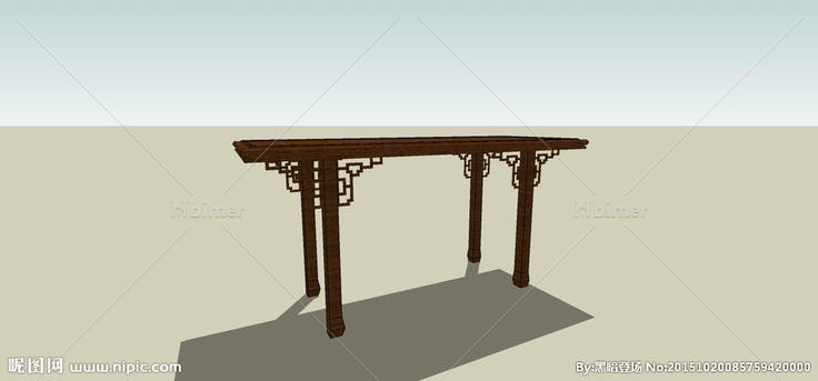 中式古典雕花桌子图片