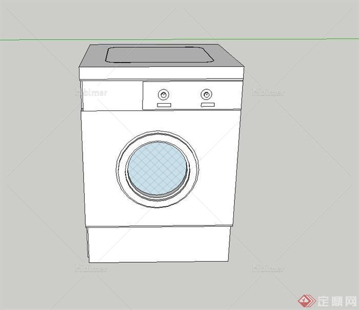 现代某全自动洗衣机设计SU模型