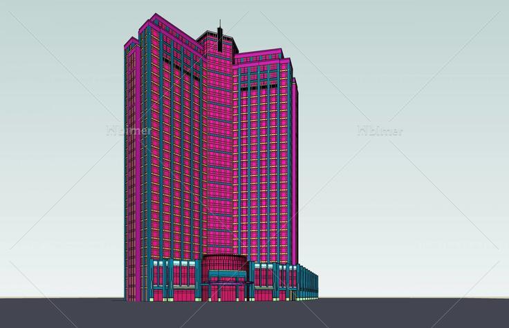 新古典风格商业办公楼(44499)su模型下载