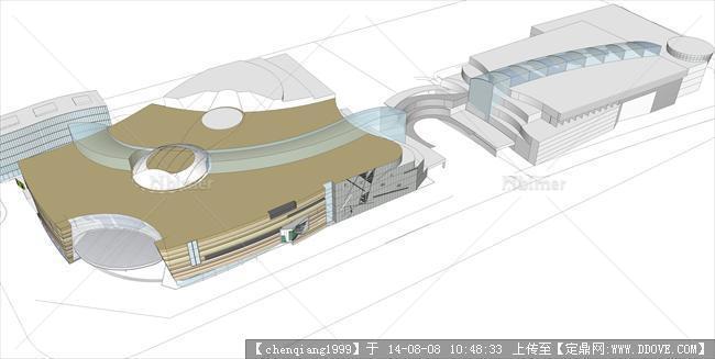 某大型商业建筑规划设计方案su模型