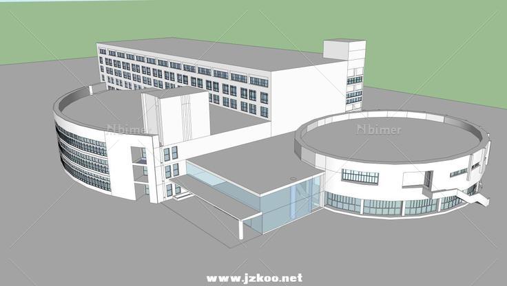 某大学图书馆SketchUp模型