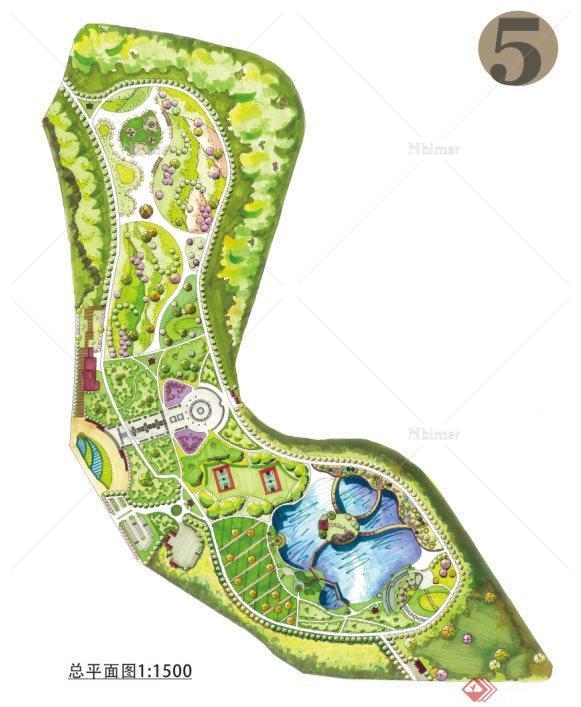 某公园景观设计方案（含CAD总平图+SU模型）[原创
