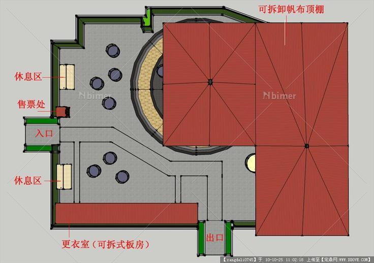 SU-蹦床娱乐广场原创模型