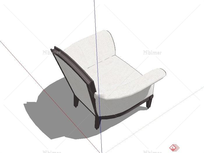 某现代简约风格沙发椅设计SU模型[原创]