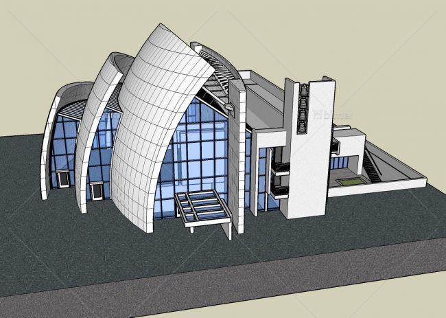 千禧教堂模型制作图片