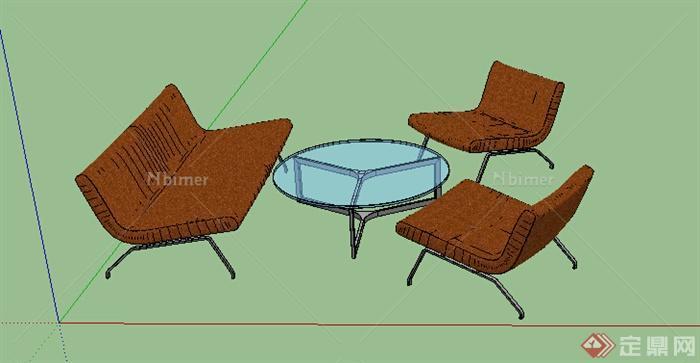 设计素材之现代风格座椅设计su模型