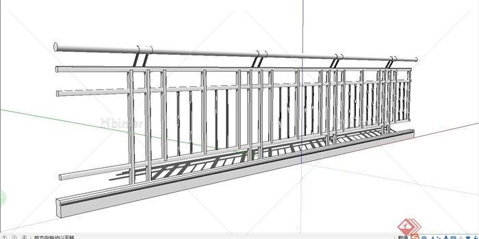 铁质围栏设计SU模型[原创]