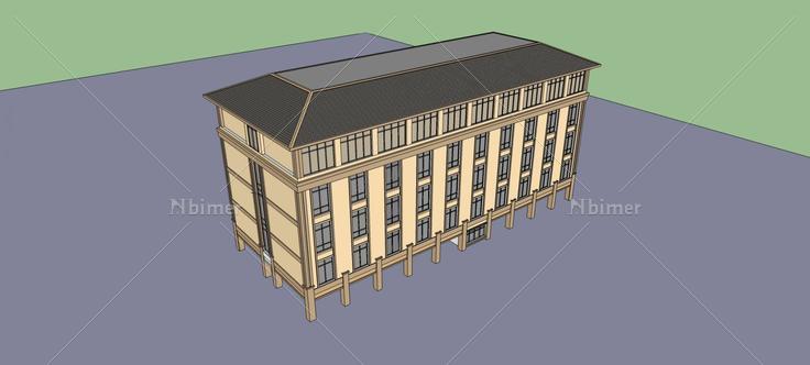 教学楼(76677)su模型下载