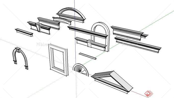 41款窗子设计SU模型[原创]