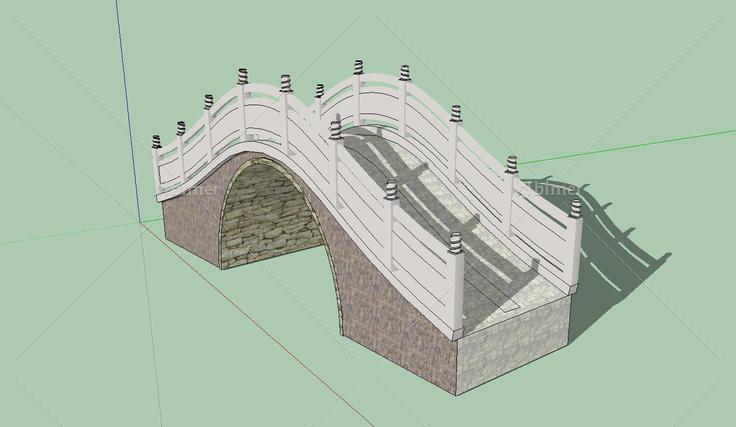 石拱桥经典(140581)su模型下载