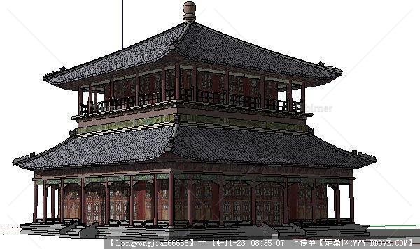 SketchUp  古建  模型 05