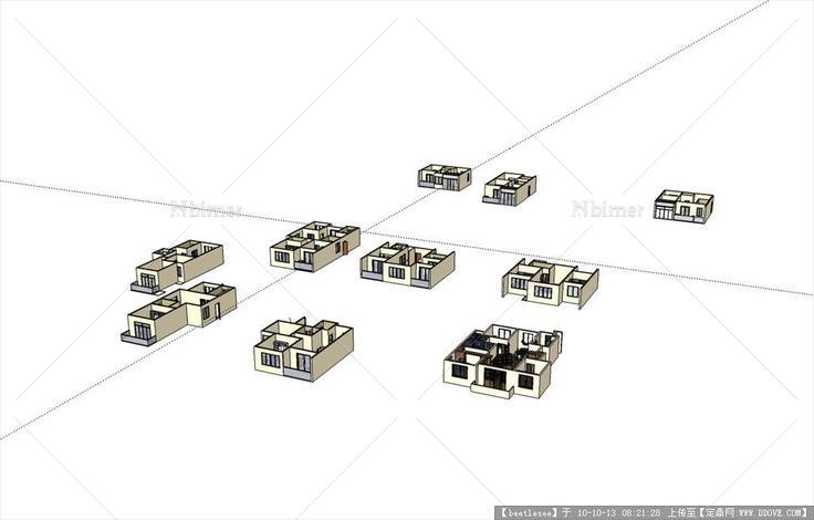 住宅户型-多种SketchUp模型