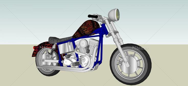 摩托车模型(58050)su模型下载