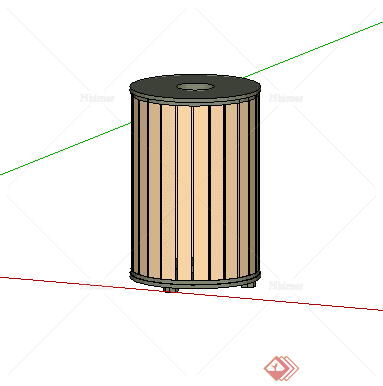 某垃圾箱垃圾桶设计SU模型素材2