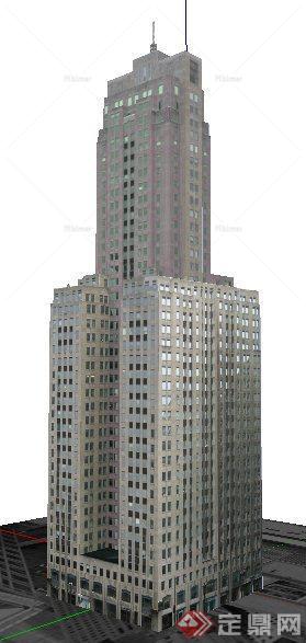 某现代建筑公司办公楼建筑设计su模型