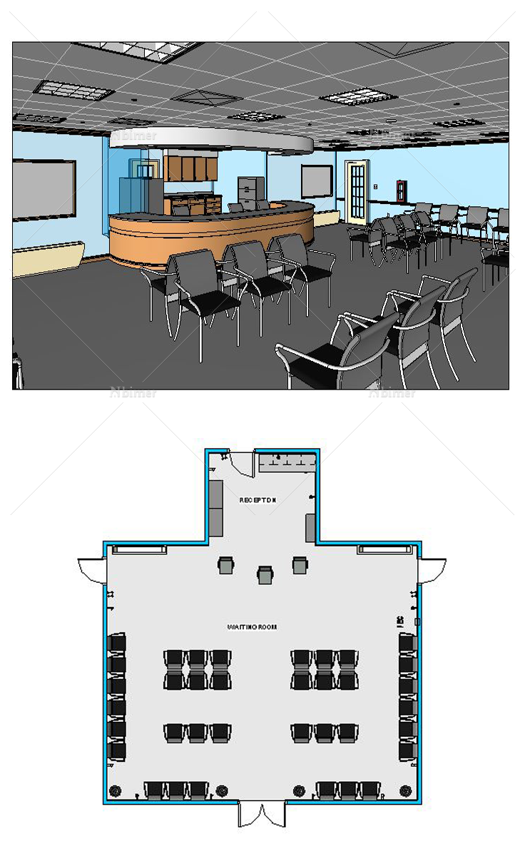医疗等候室-BIM案例模型