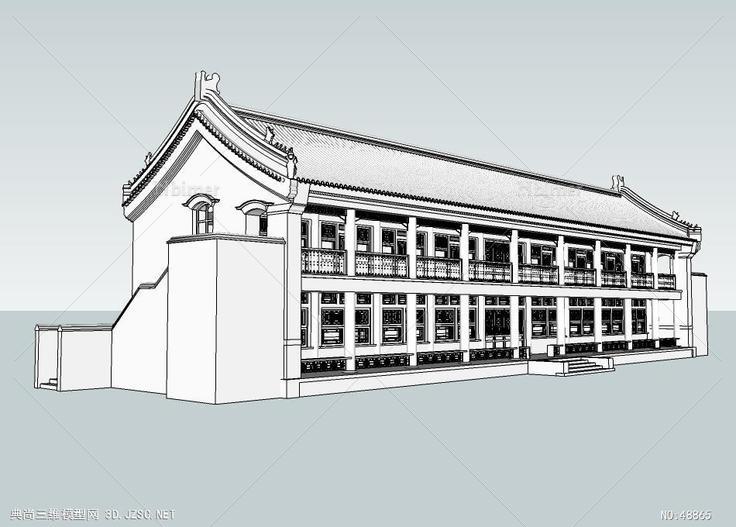 报恩楼201001309M古建 纪念su模型