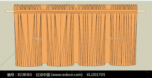 舞台橙色窗帘