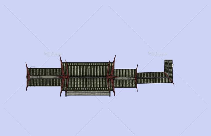 寺庙大门(51352)su模型下载