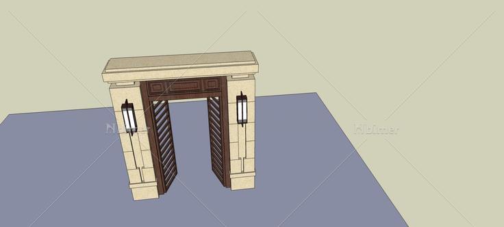 庭院大门(78731)su模型下载