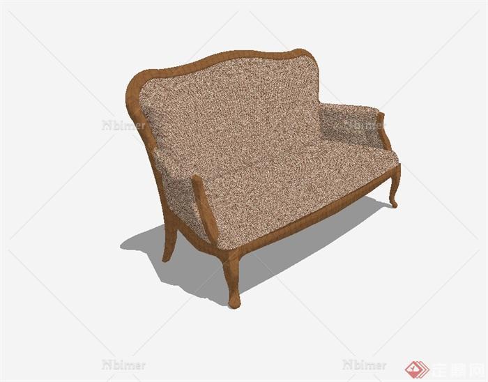某简欧风格沙发椅设计SU模型[原创]