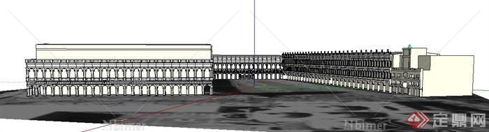 圣马可大教堂建筑设计su模型